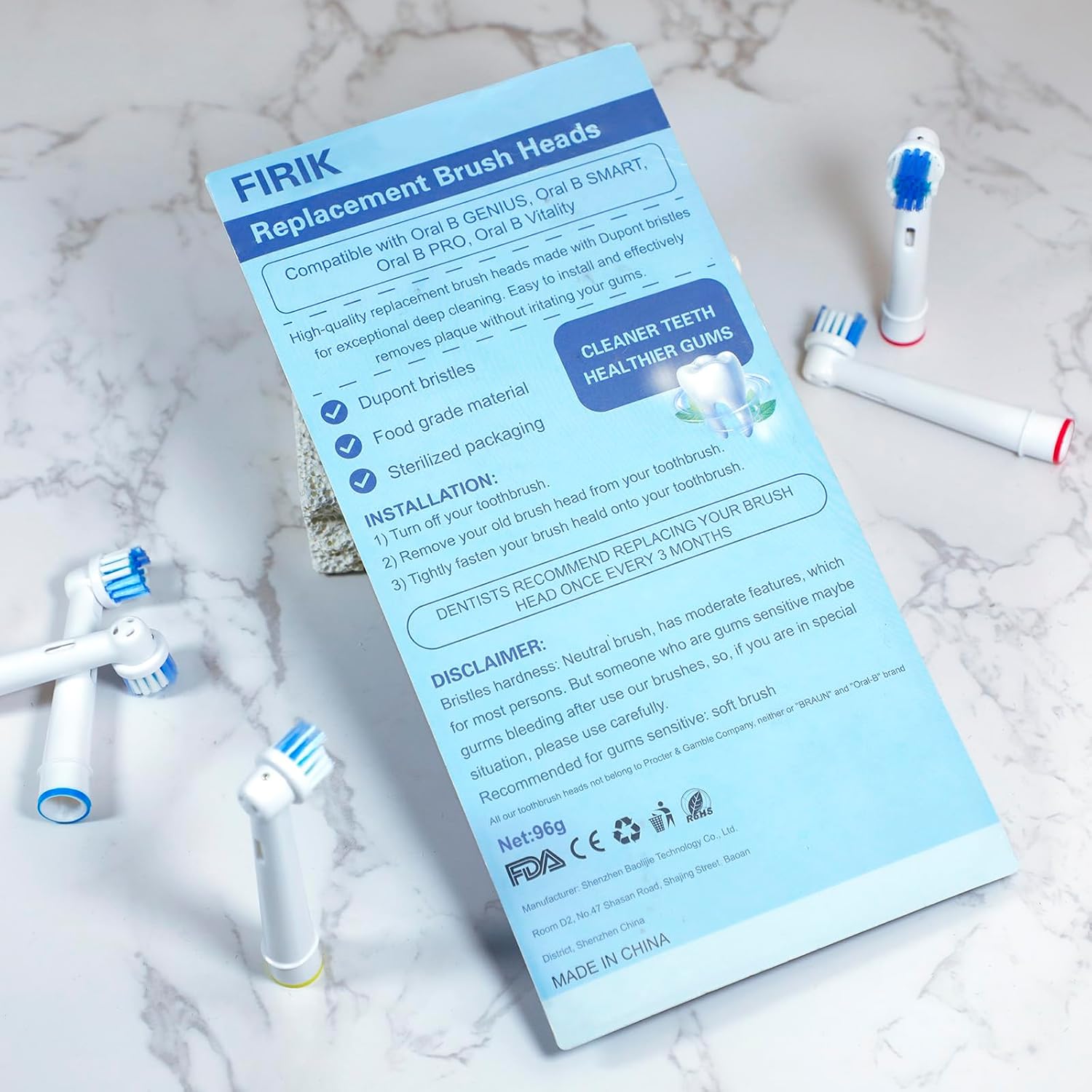 Electric Toothbrush Replacement Heads 16 Pack/Compatible Oral B Braun Replacement Brush Heads/Compatible Oral B Replacement Brush Heads