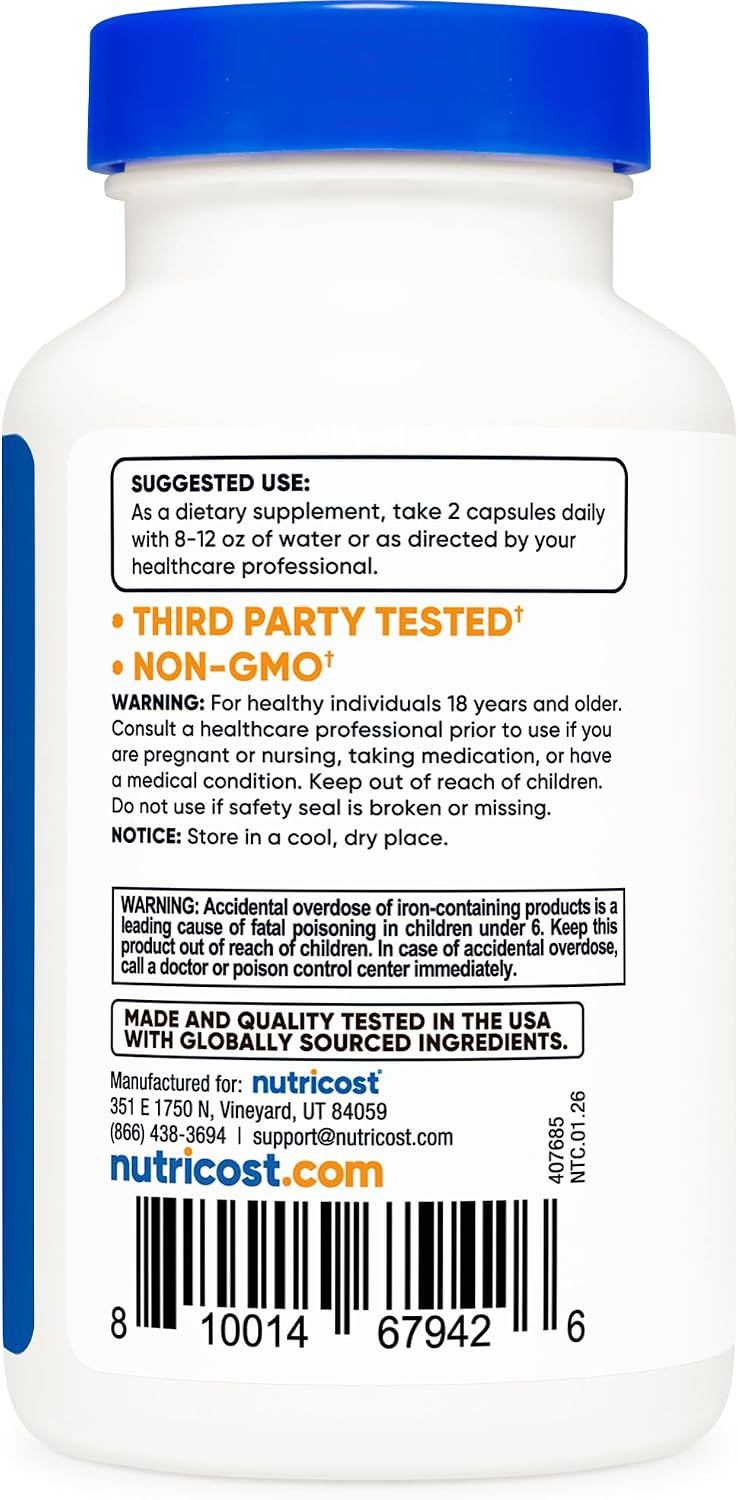 Nutricost Multivitamin with Probiotics 120 Vegetarian Capsules | Packed With Vitamins & Minerals
