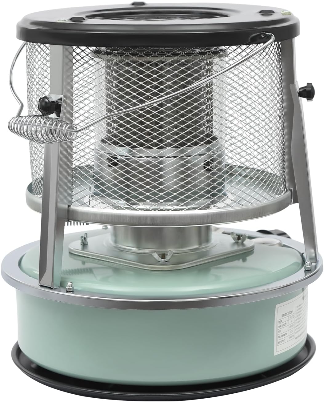 2 in 1 Portable Kerosene Heater, 9000 BTU Kerosene Stove Non-Electric Indoor Outdoor Heater Emergency Oil Heaters for Camping Cooking Emergency Preparedness (Black, 1pc)