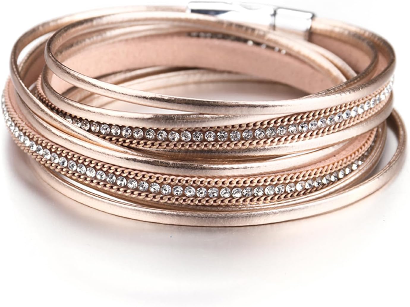 Fesciory Leather Wrap Bracelets for Women, Boho Western Layered Jewelry