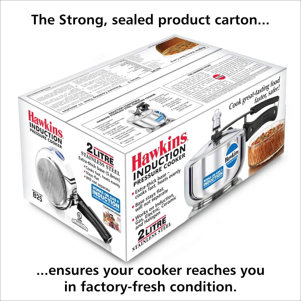 Hawkins Stainless Steel 5.0 Litre Pressure Cooker