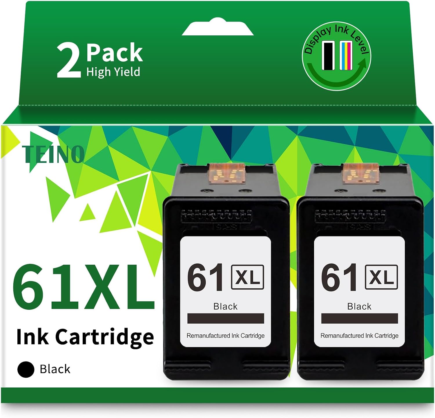 TEINO 61XL 61 Black Ink Cartridge Replacement for HP Ink 61