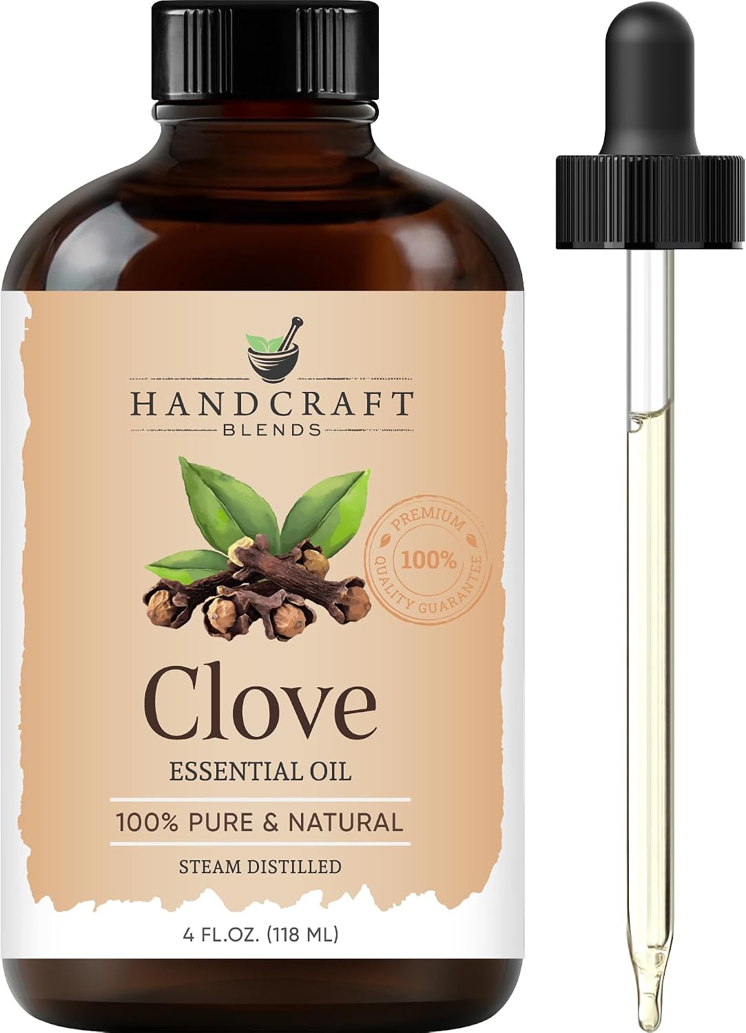 Handcraft Blends Peppermint Essential Oil – Huge 4 Fl Oz – 100% Pure and Natural – Premium Grade Essential Oil for Diffuser and Aromatherapy, Skin, Massage, Candle and Soap Making Fragrance