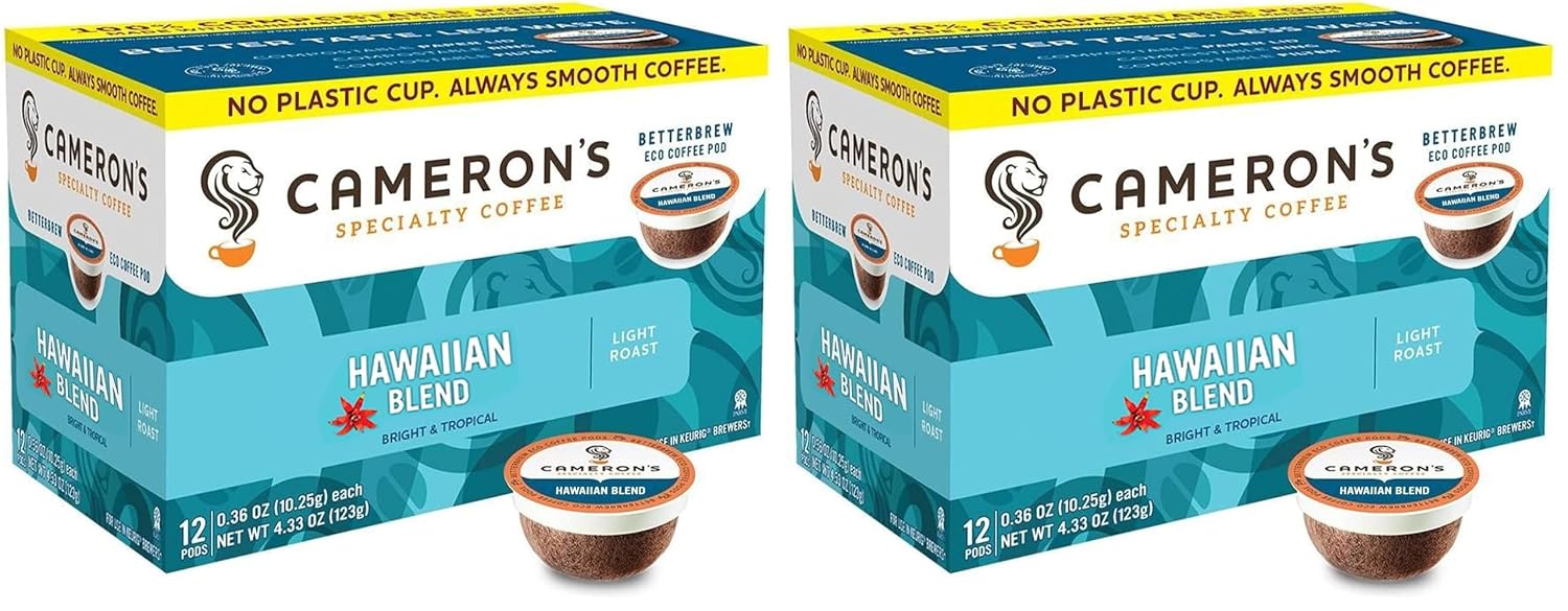 Cameron's Coffee Single Serve Pods, Kona Blend, 12 Count (Pack of 1)