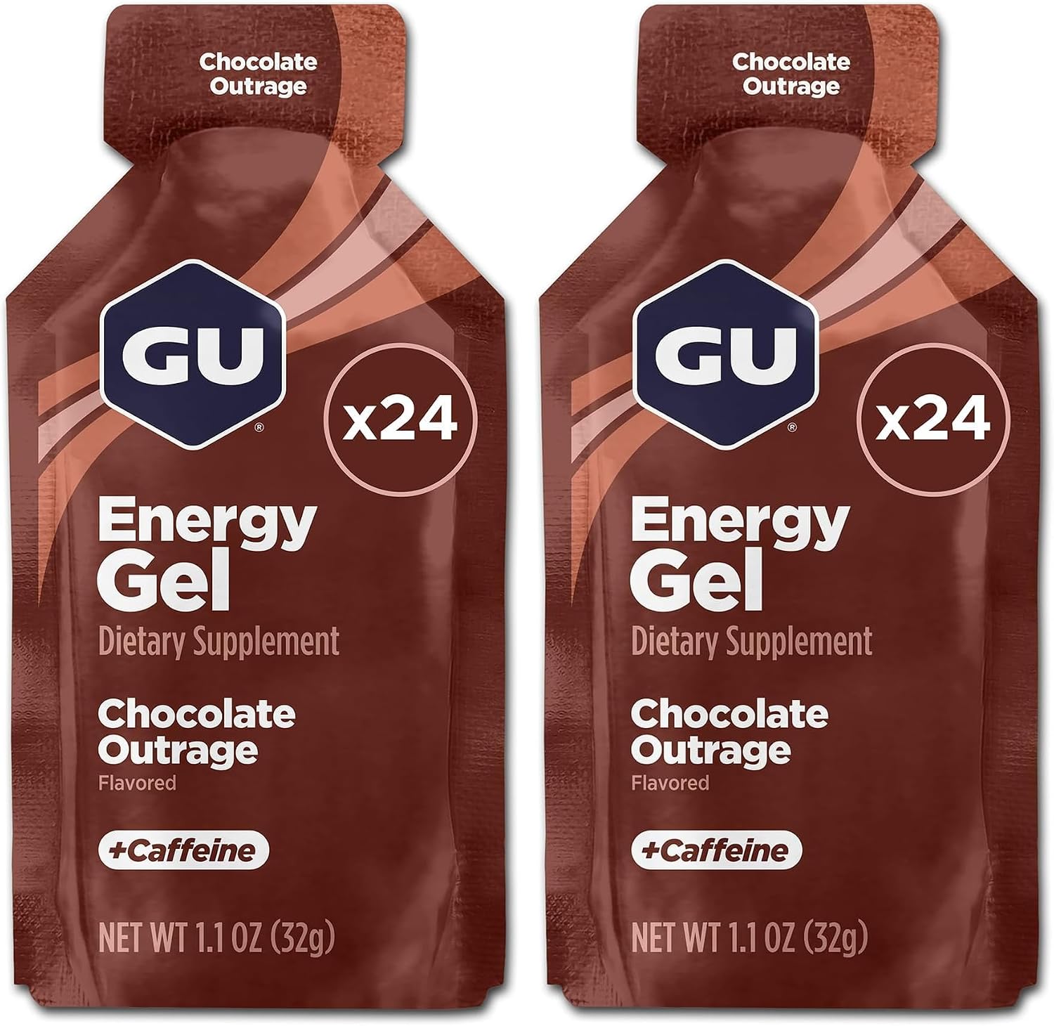 GU Energy Original Sports Nutrition Energy Gel, Vegan and Dairy-Free On-the-Go Energy for Any Workout, Vanilla Bean, 8-Count