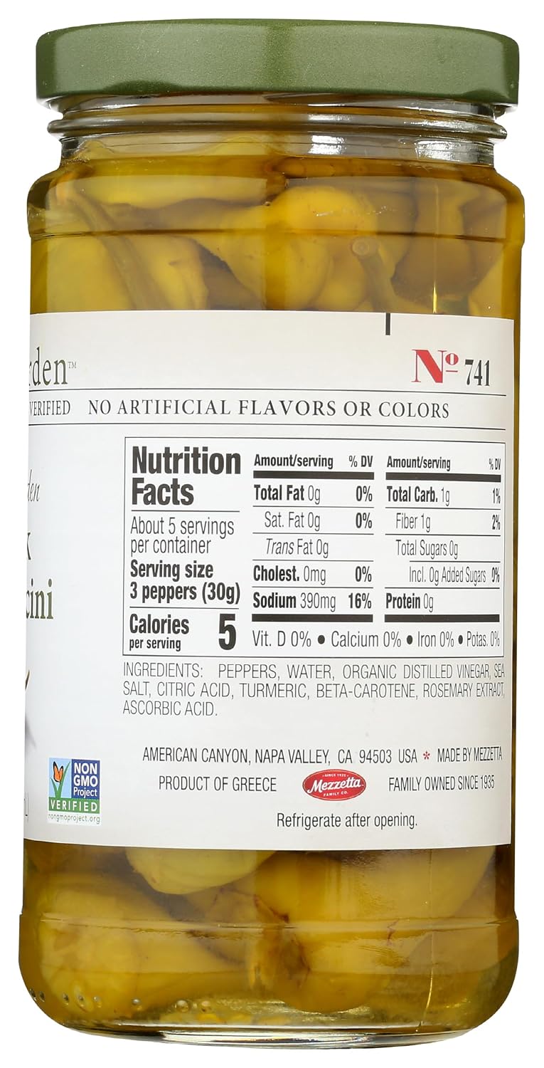Jeff's Garden, Peperoncini Grrek Golden Whole, 12 Ounce