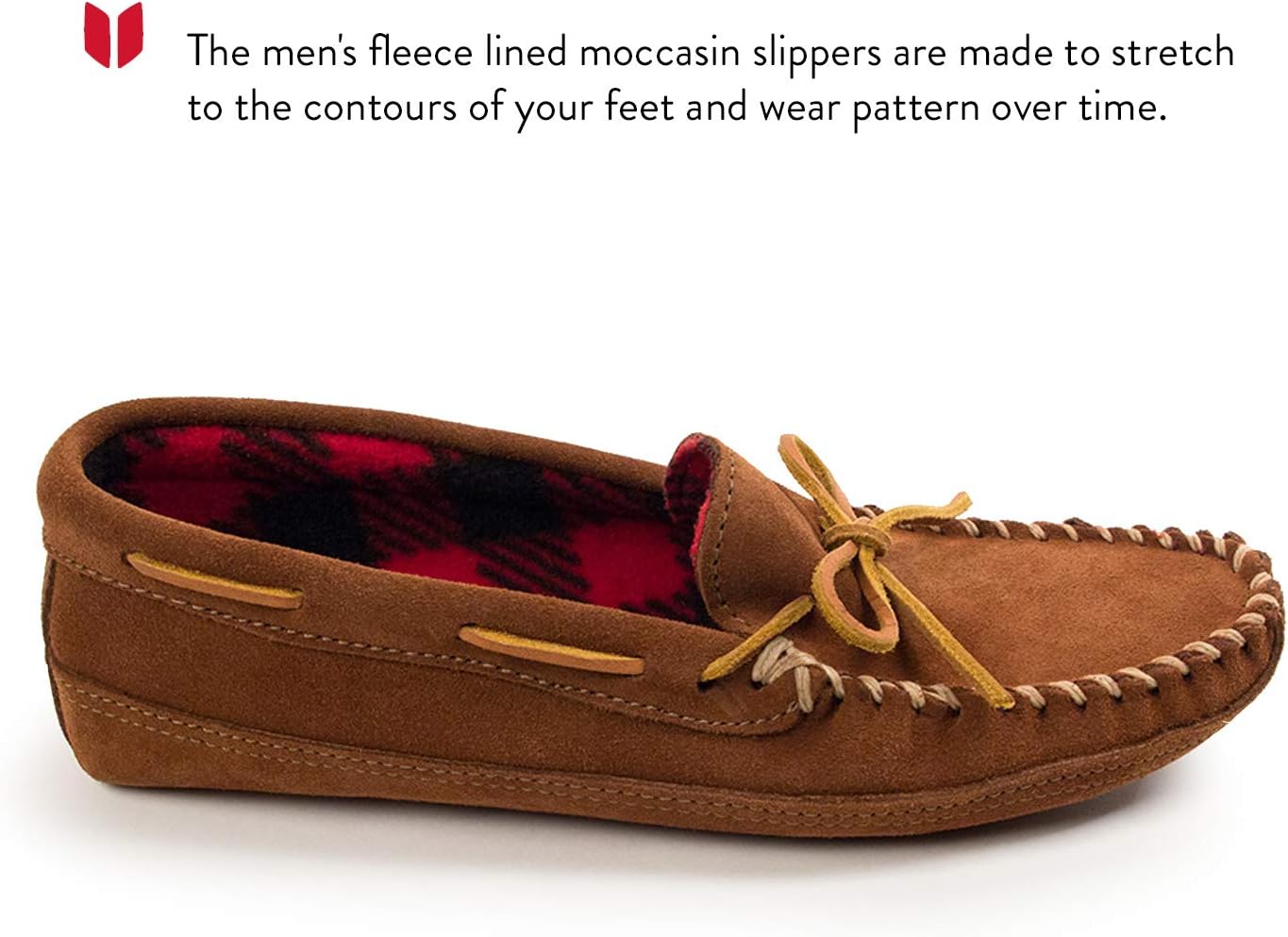 Minnetonka Men's Double Bottom Fleece Slipper