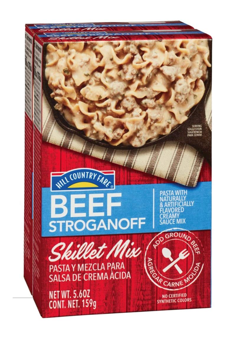 Hill Country Fare Beef Stroganoff Skillet Mix 5.6oz (Pack of 2) hamburger helper