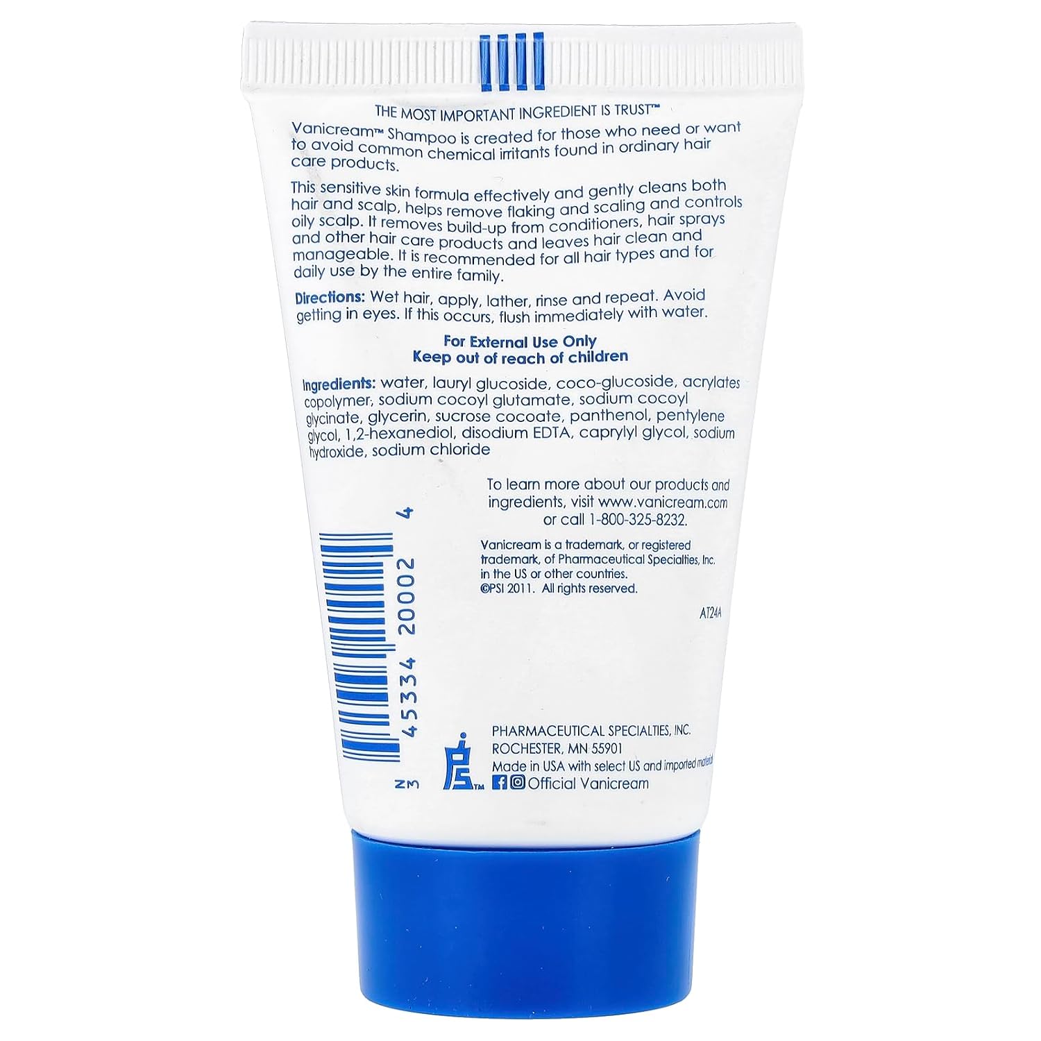 Free & Clear Shampoo, 2 Ounce Travel Size (Pack of 3)