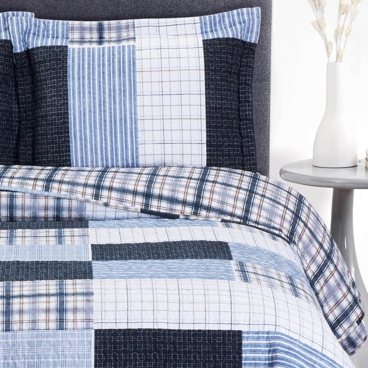 Royal Hotel Ayat Birds Oversized Coverlet Set Queen Size – Luxury Queen Quilt Bedspread, All Season Soft Filled Quilts