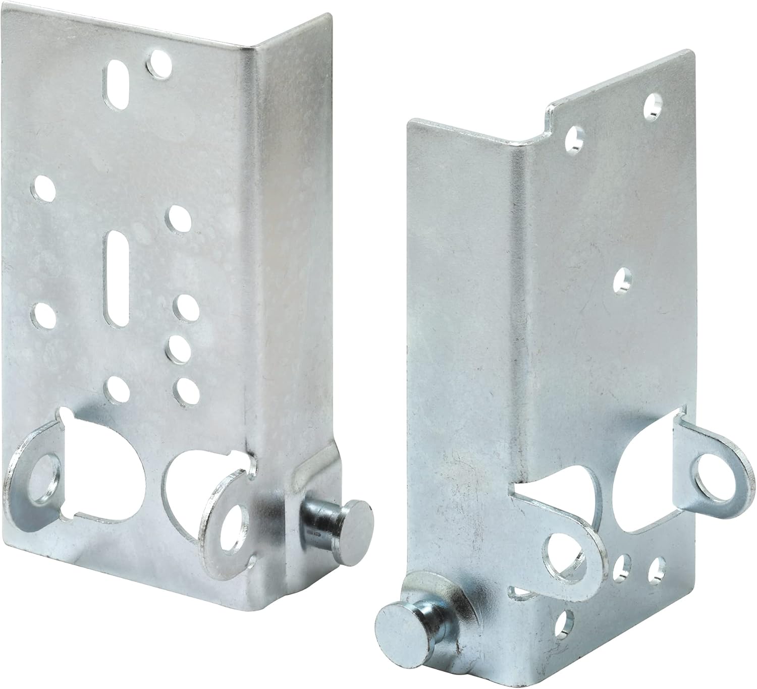 Prime-Line GD 52197 Bottom Lifting Brackets, Fits 7/16 In. Diameter Garage Door Roller Stems (1 Set) | Without Fasteners, Pack of 2, White