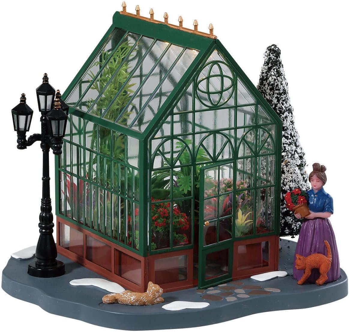 Lemax Christmas Village Victorian Greenhouse Battery Operated (4.5V) - 84347