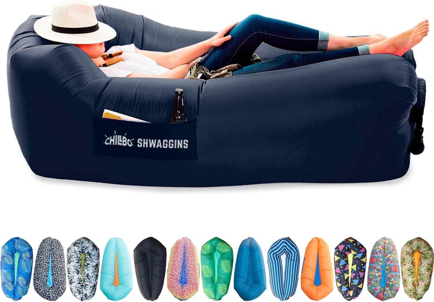 Chillbo Shwaggins, Inflatable Beach Lounger, Inflatable couches