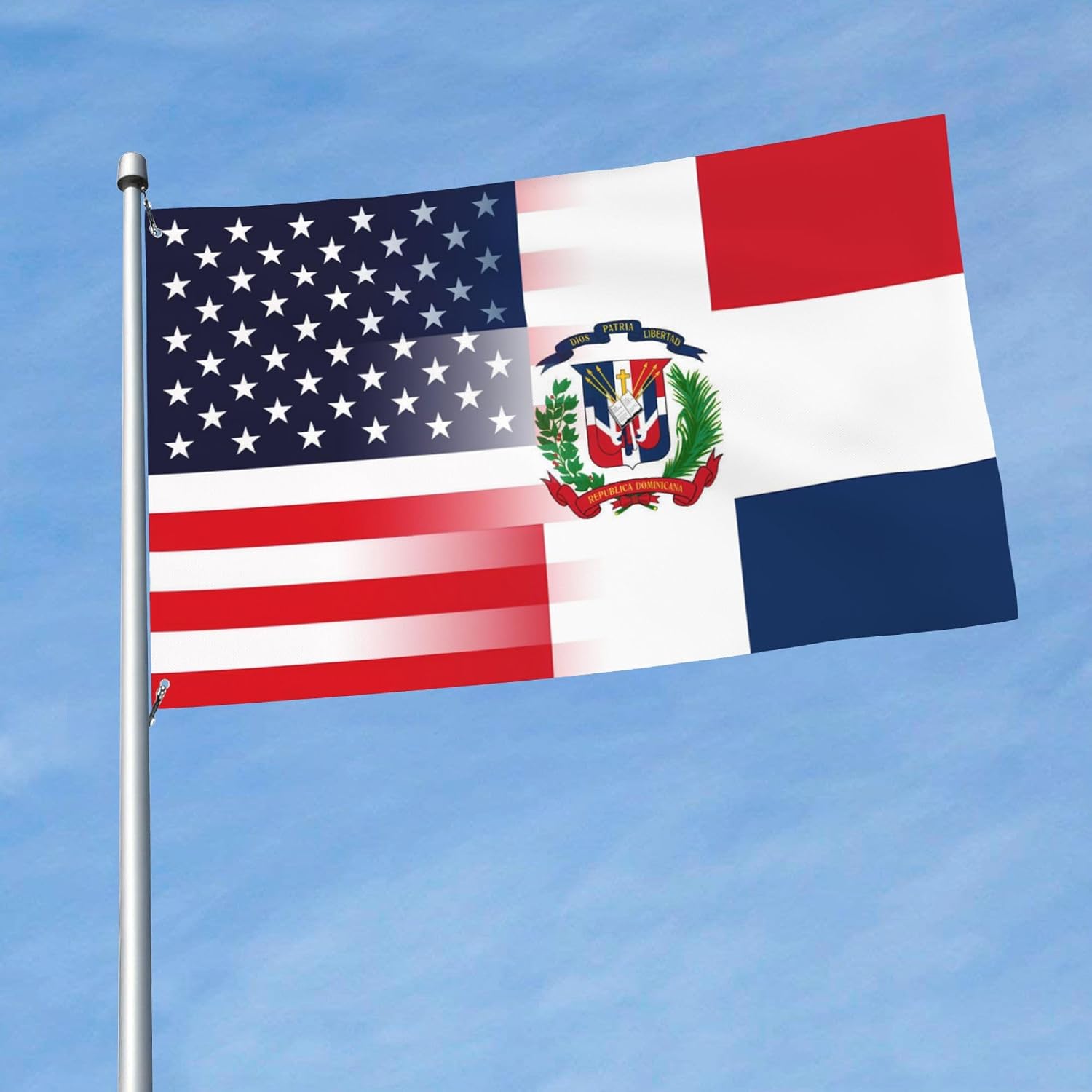 Nicaragua Nicaraguan And American Flag America USA 3x5 Ft Indoor Outdoor Decor Banner National Flags for Garden Yard Car Outside Decoration
