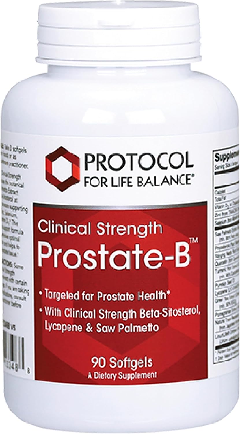 PROTOCOL FOR LIFE BALANCE Prostate-B Clinical Strength - Prostate Health Supplement for Men - with Beta Sitosterol
