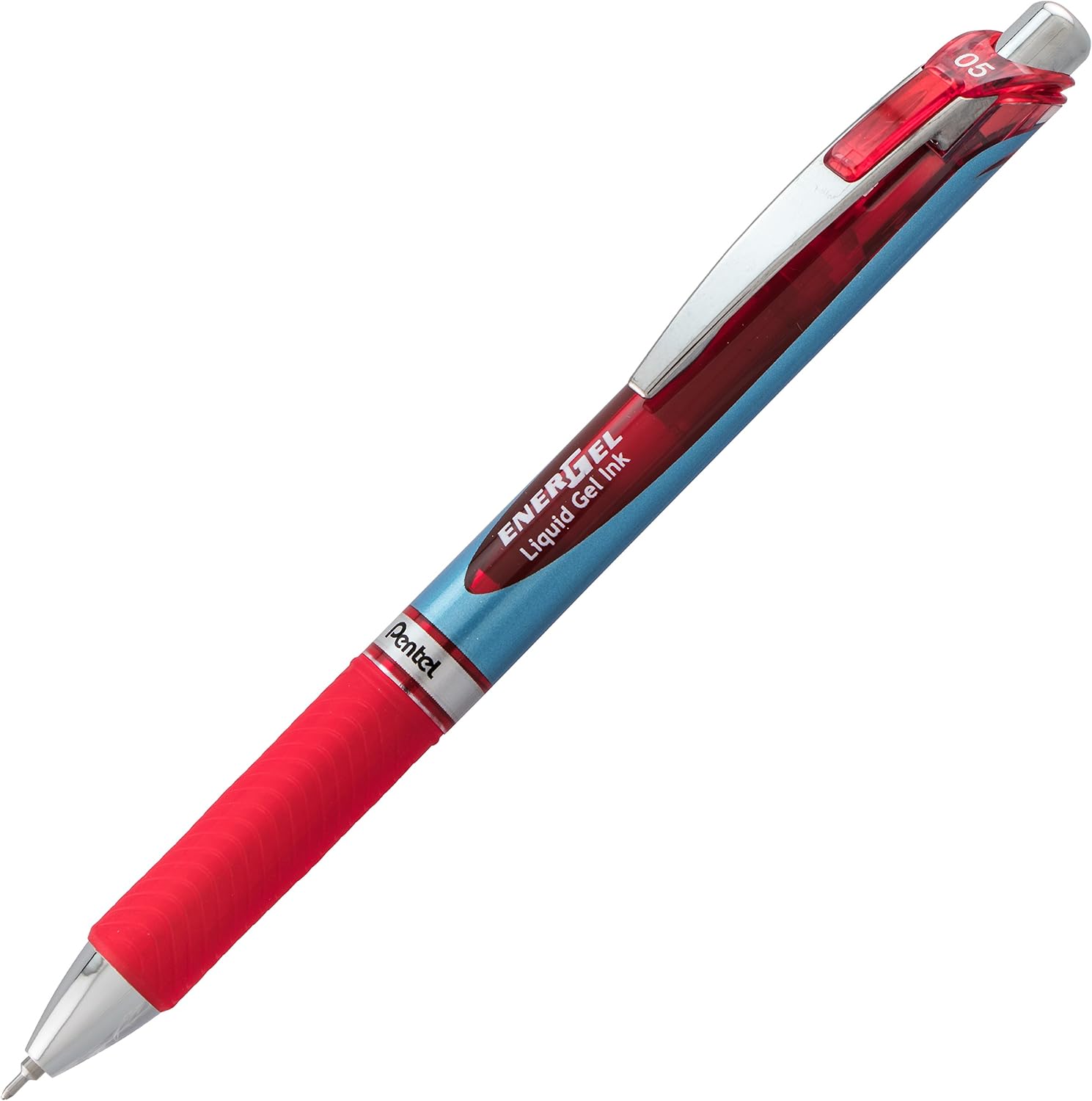 Pentel EnerGel RTX Retractable Liquid Gel Pen, (0.5mm), Fine Line, Needle Tip, Black Ink, Pack of 3 (BLN75BP3A)