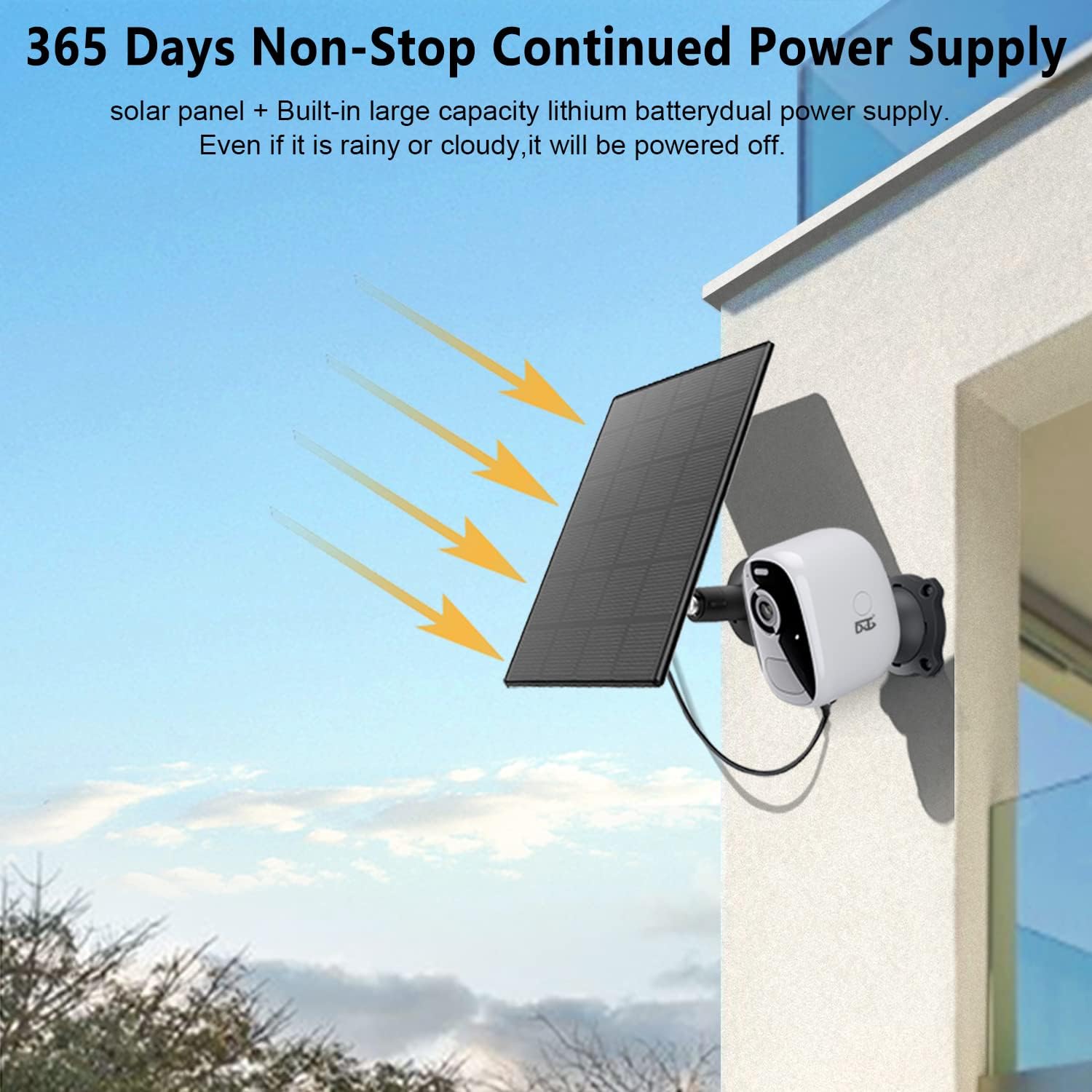 DCT Magnetic Security Camera Outdoor: See Who at Door in 2K - 10s No-Drill