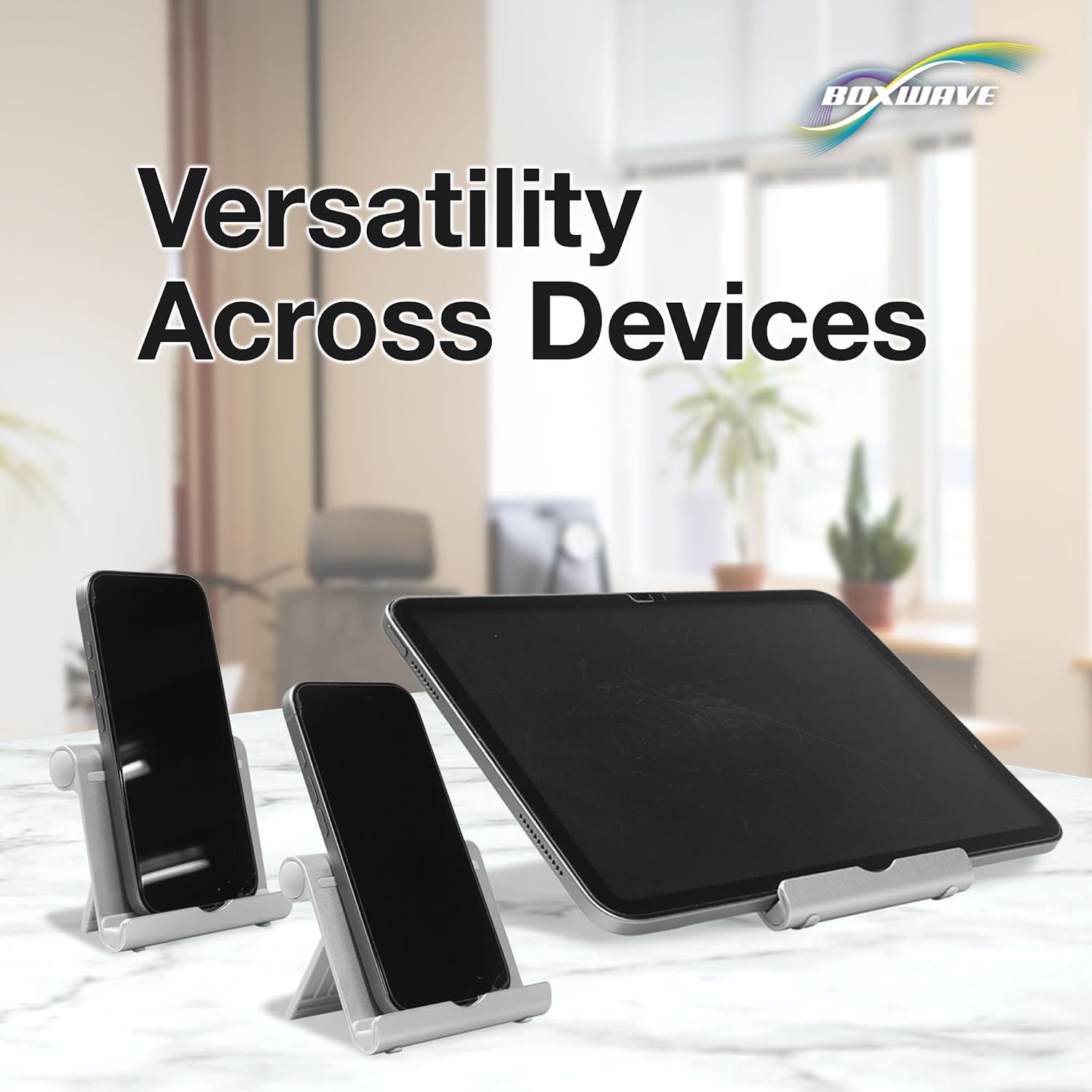 BoxWave Stand and Mount Compatible with Motorola Bravo MB520 - VersaView Aluminum Stand, Portable, Multi Angle Viewing Sturdy