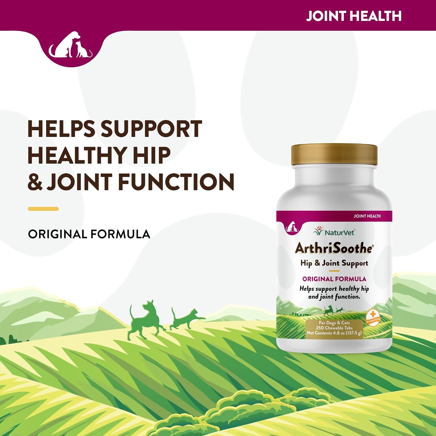 NaturVet – Senior Wellness Hip & Joint Advanced Plus Omegas | Help Support Your Pet’s Healthy Hip & Joint Function | Supports Joints, Cartilage & Connective Tissues | 120 Soft Chews