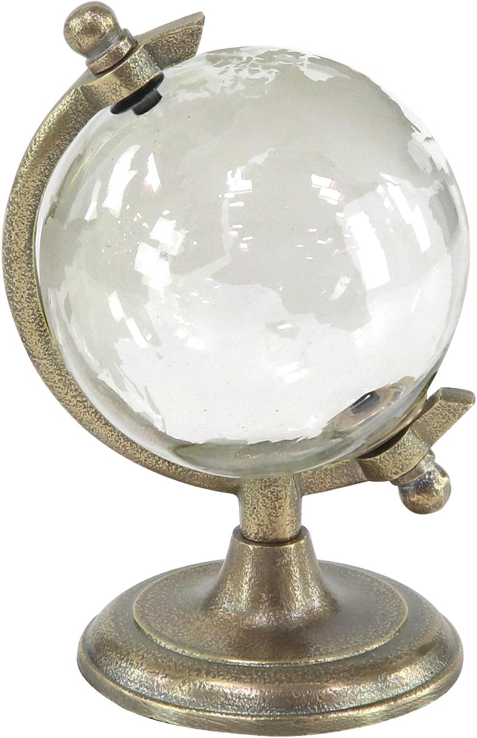 Deco 79 Aluminum Globe with Tiered Base, 9" x 8" x 13", Copper