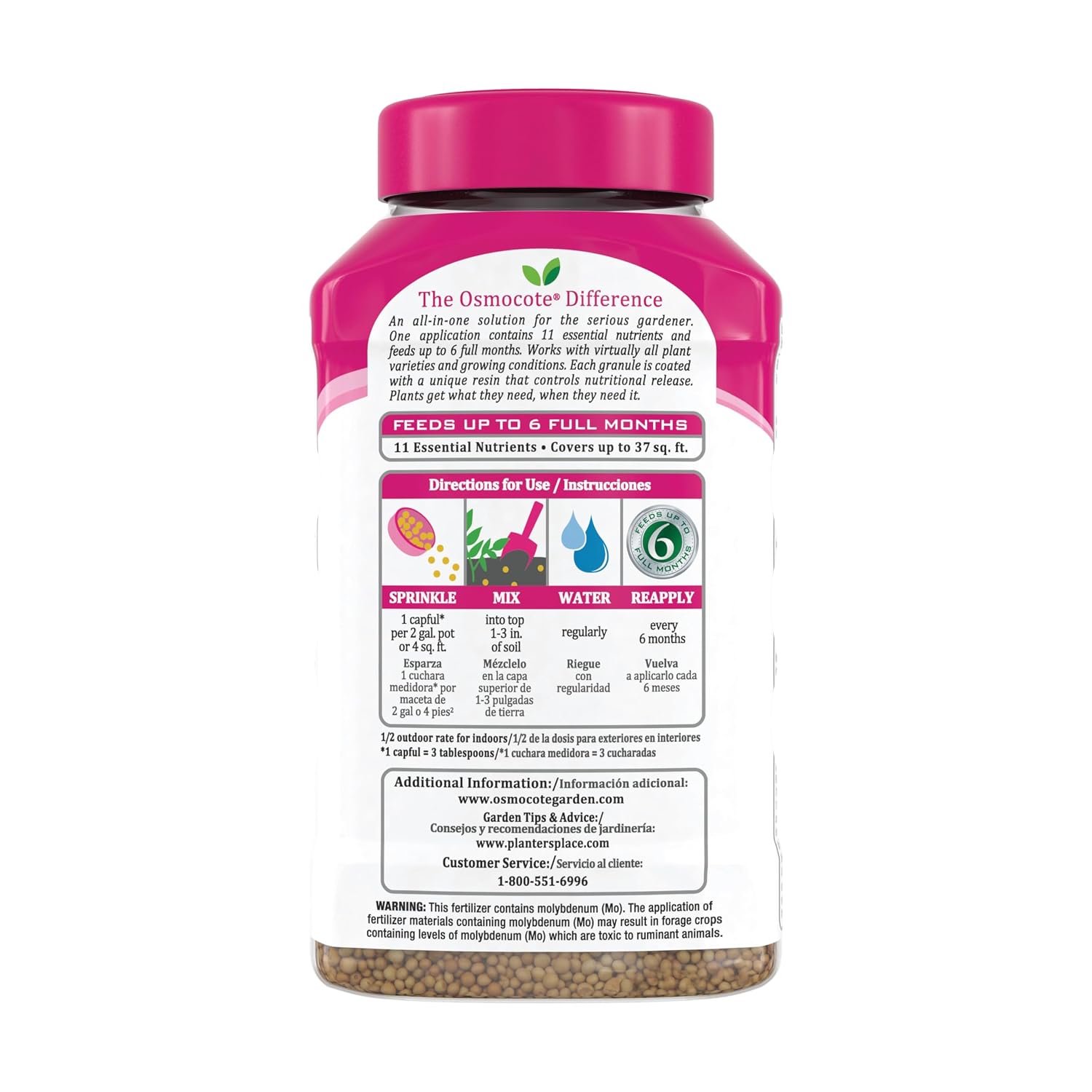 Osmocote Smart-Release Plant Food Flower & Vegetable, 4.5 lb. | For Edible Plants, Seasonal Vegetables, Fruits, Flowers, Herbs and More