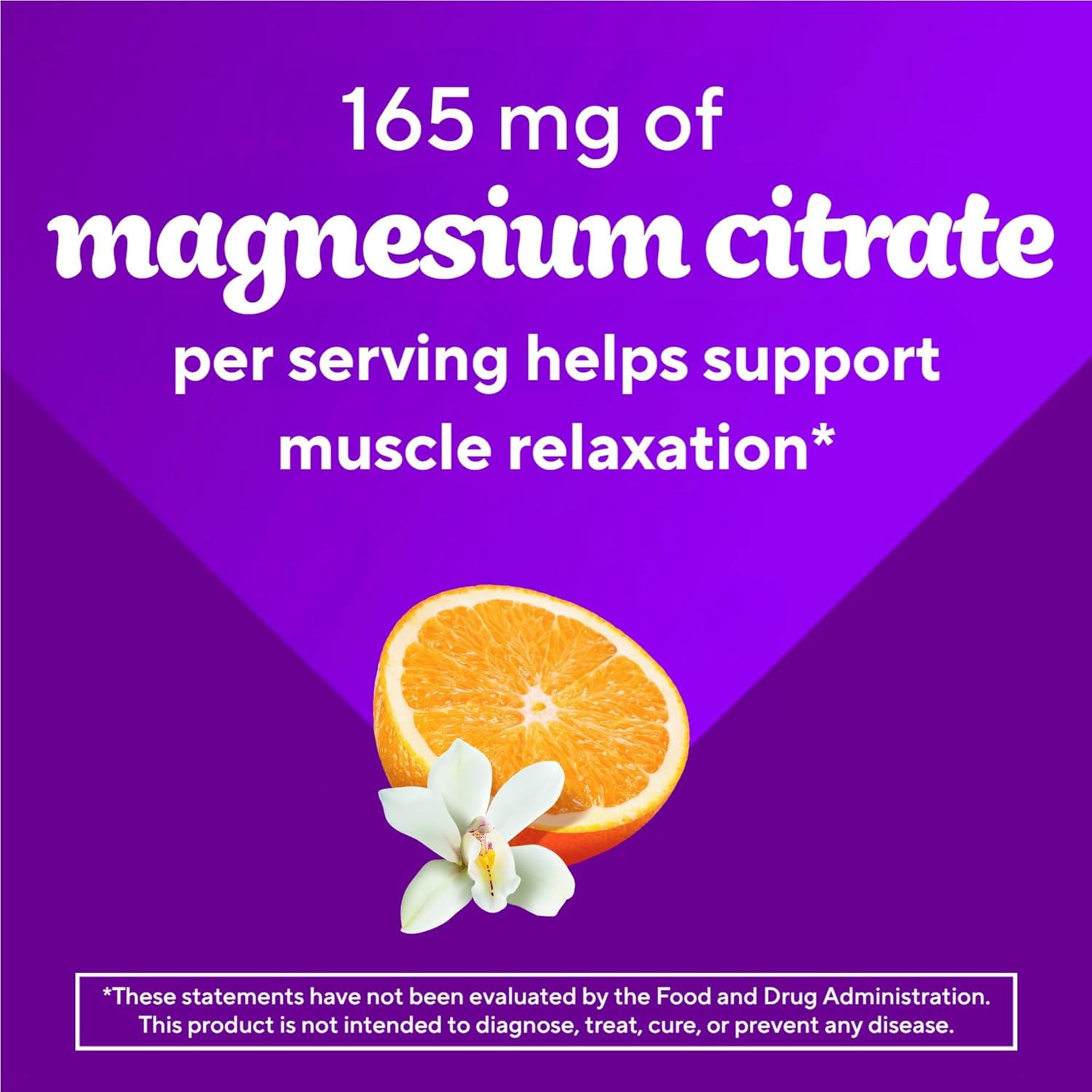 Vitafusion Magnesium Citrate Gummy | 165mg | 60 Gummies | for Adult Women & Men | Orange Vanilla Flavor | Gluten-Free Vitamin Supplement