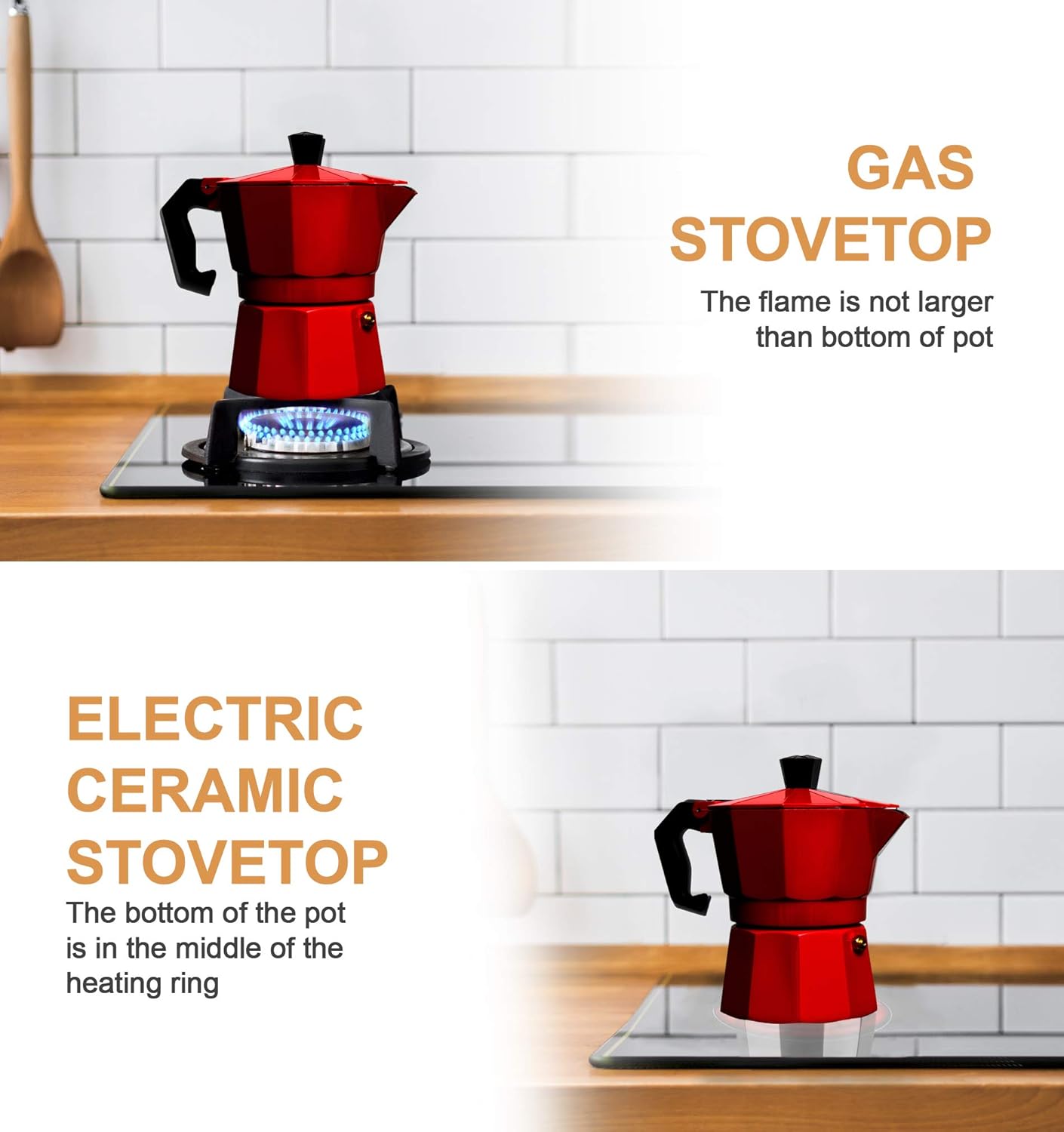 Mixpresso 3 Cup Moka Pot Stovetop Espresso Maker, Italian Cuban Coffee Pot