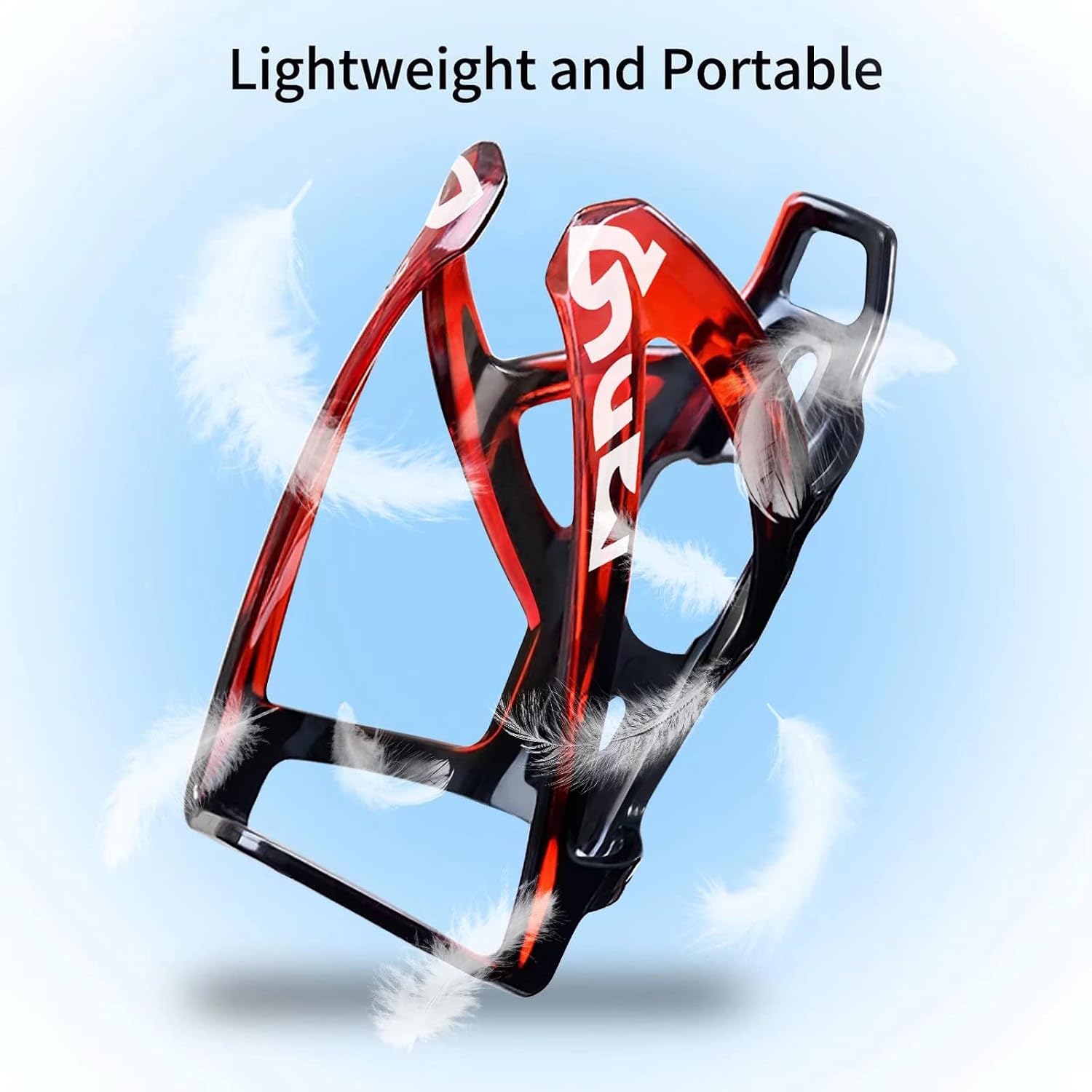 Suruid Bike Water Bottle Cage Ultra-Light Bicycle Bottle Holder Universal Bike Cup Holder Rack for Bicycle, Cycling, MTB, Road/Mountain Bikes 2 Pack - Black