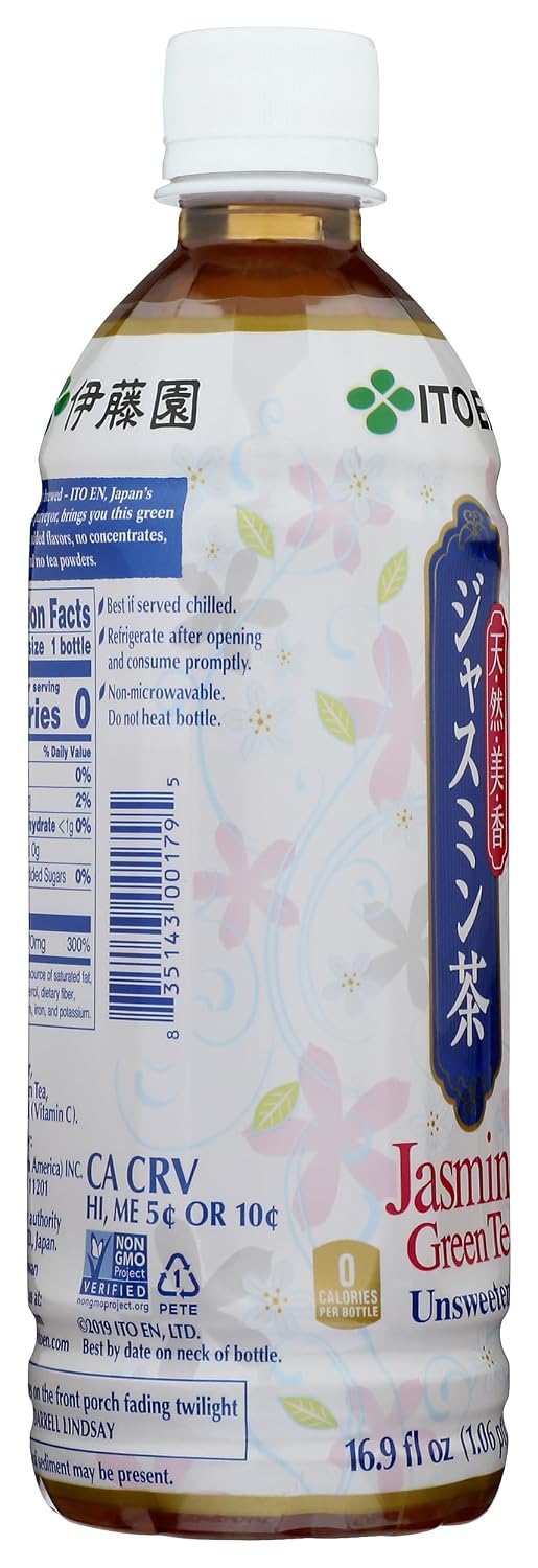 Ito En Tea Oi Ocha Green Tea, Unsweetened, 16.9 Ounce (Pack of 12)
