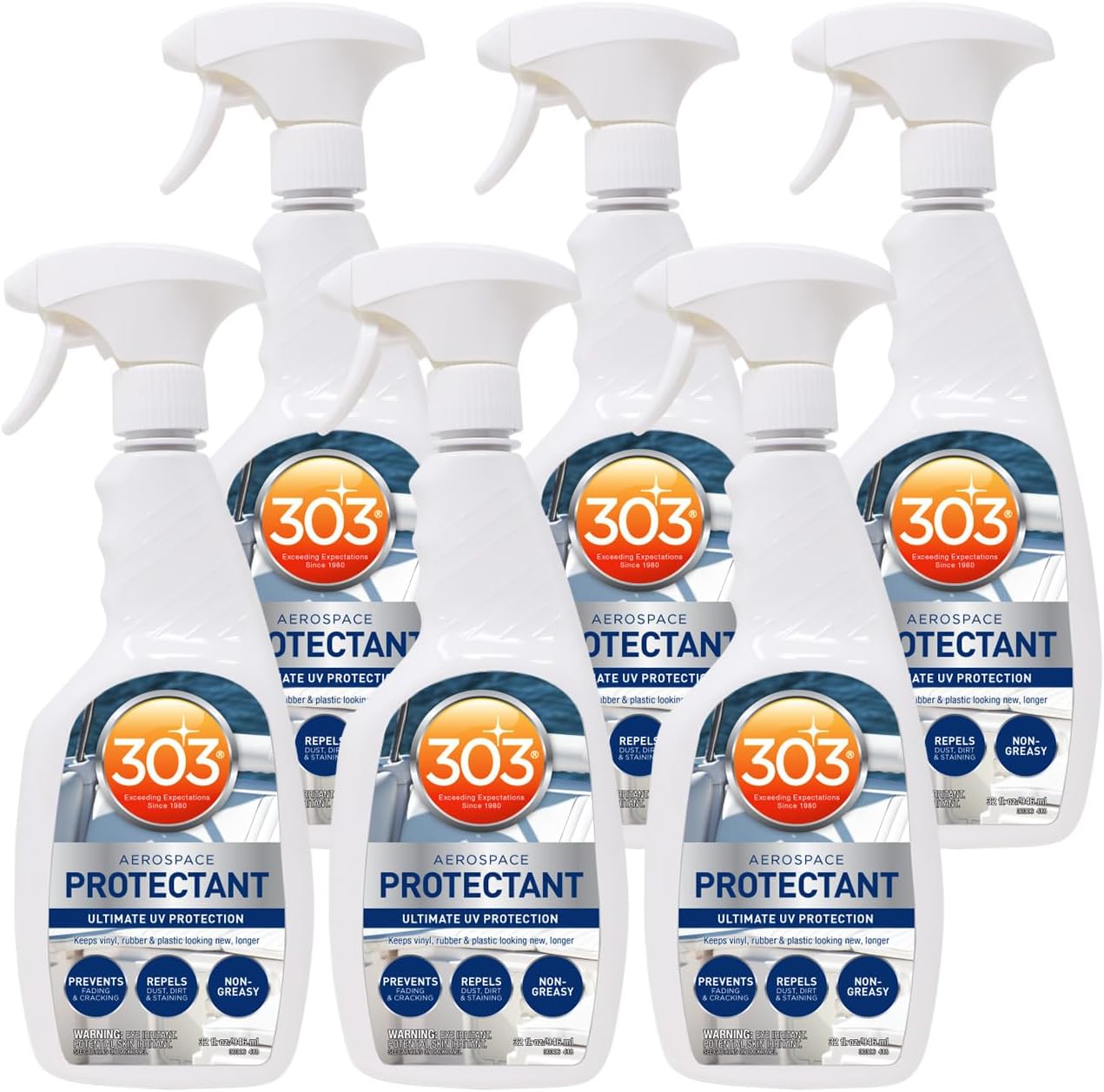 303 Products Marine Aerospace Protectant – UV Protection – Repels Dust, Dirt, & Staining – Smooth Matte Finish – Restores Like-New Appearance – 10 Fl. Oz. (30305)