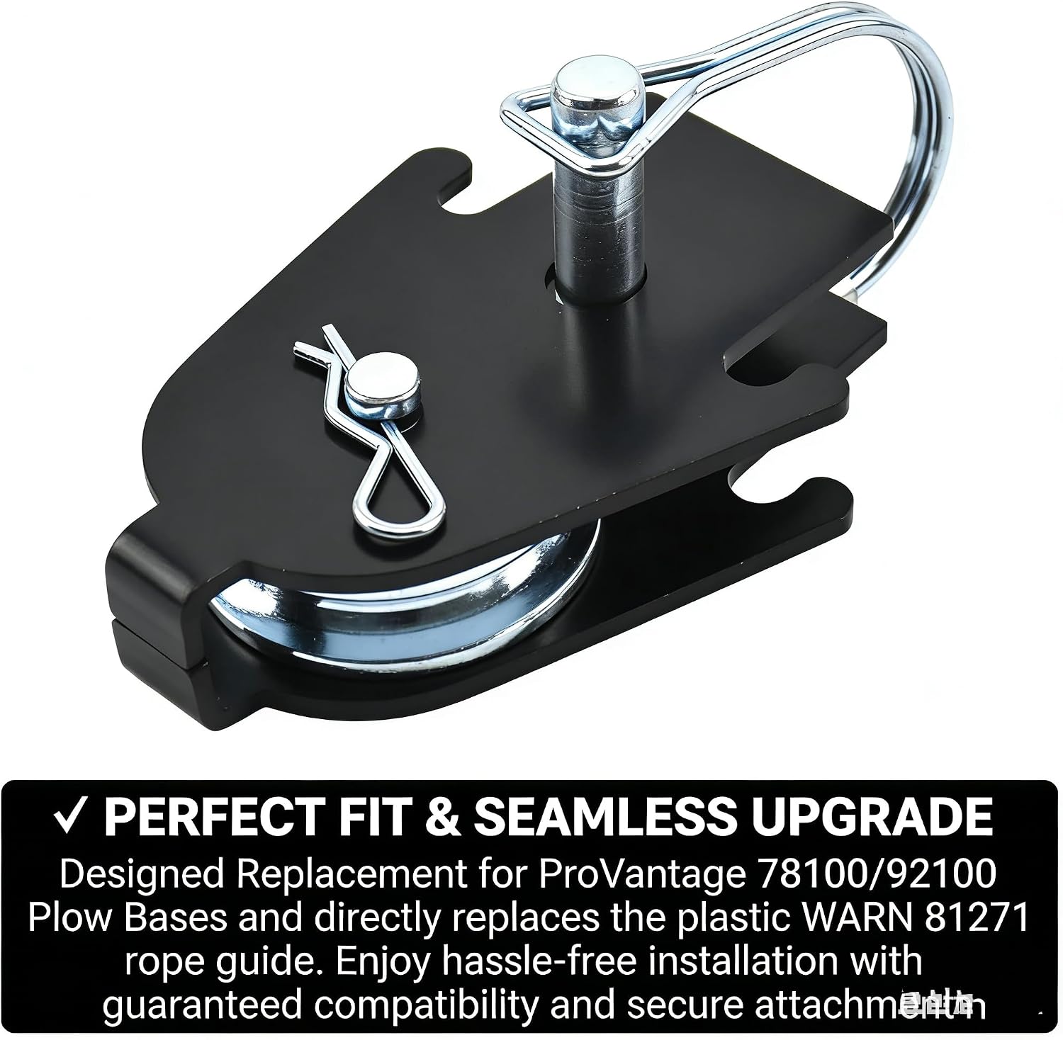 81630 ATV Snow Plow Pulley Upgrade Kit and Pin Fit for ProVantage | For ProVantage 78100 and 92100 Plow Base