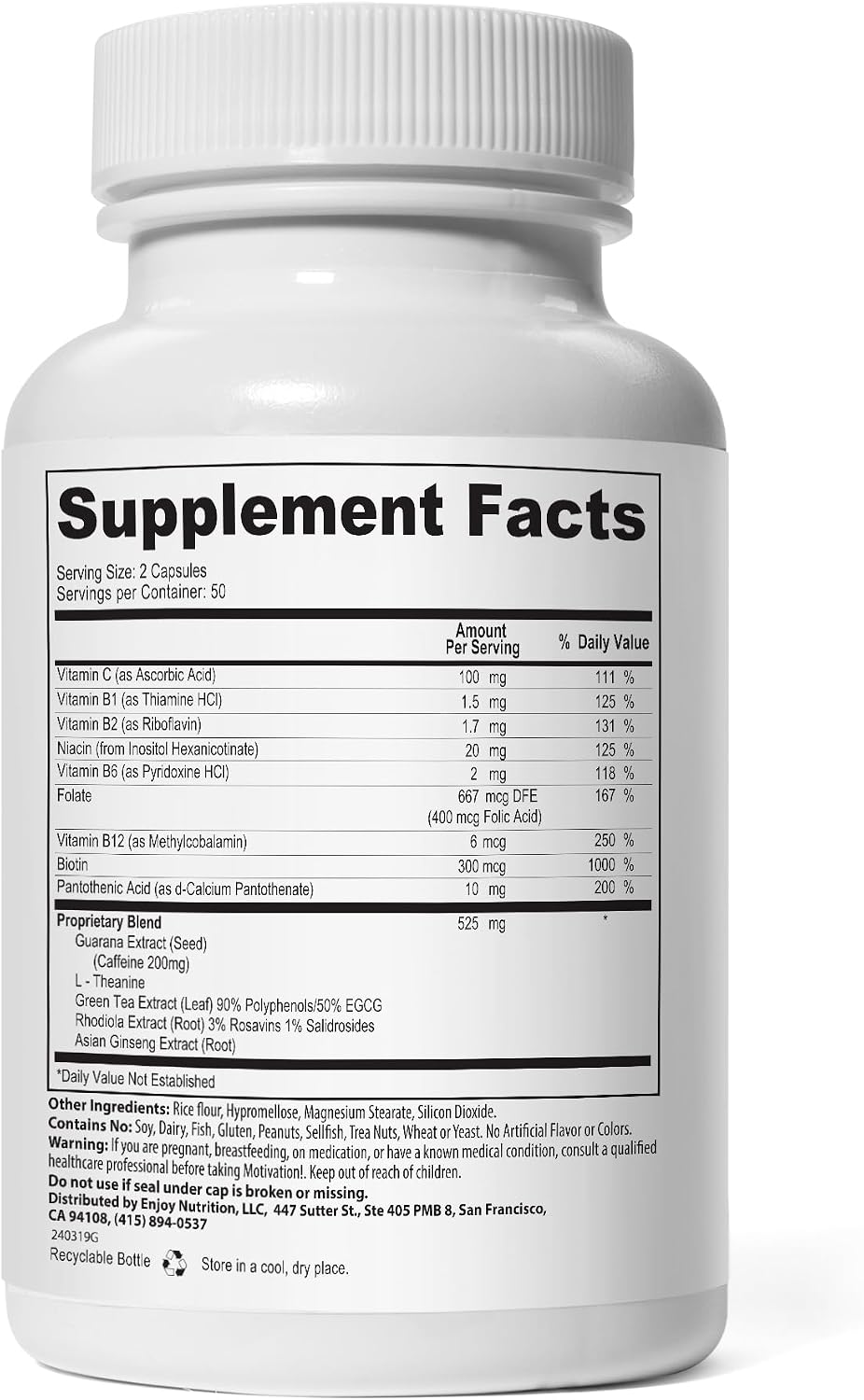 Motivation! Herbal Caffeine + Energy (5-Pack)