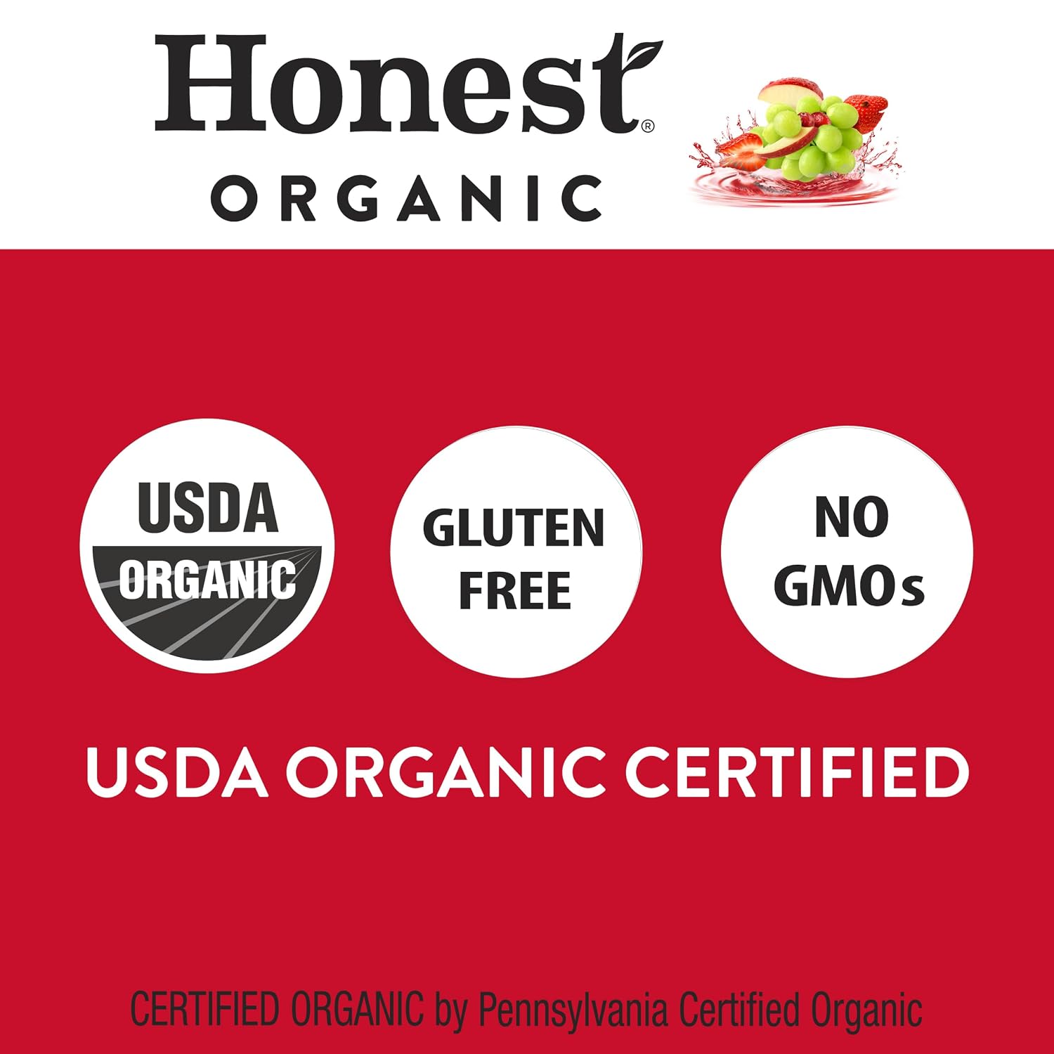 Honest Kids Appley Ever After, Organic Juice Drink, 6 Fl oz Juice Boxes, Pack Of 40, Apple