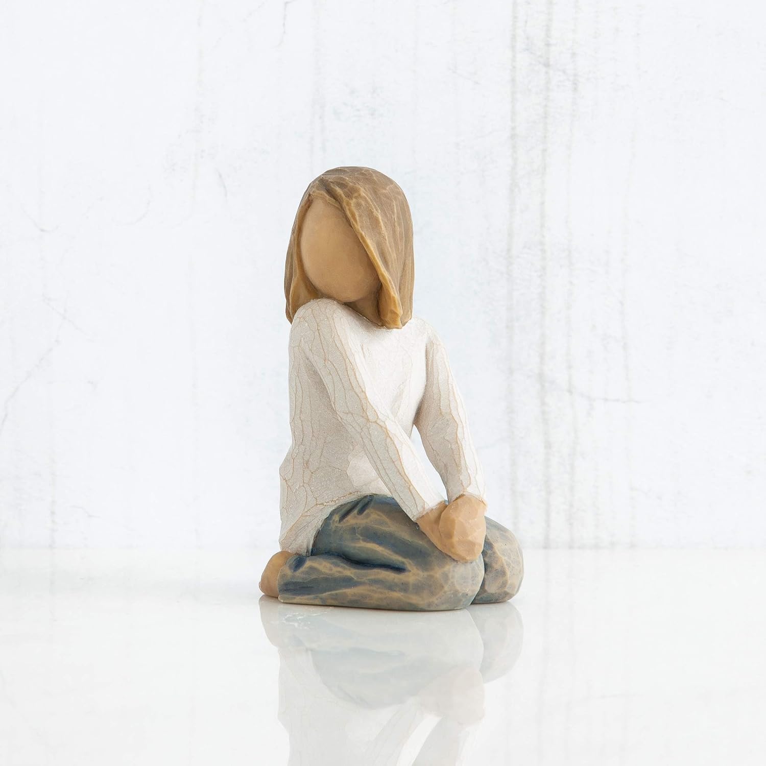 Willow Tree Joyful Child, nurtured by Your Loving Care, Express Love, Closeness, Healing, Courage, Hope and Family Life, Sculpted Hand-Painted Figure