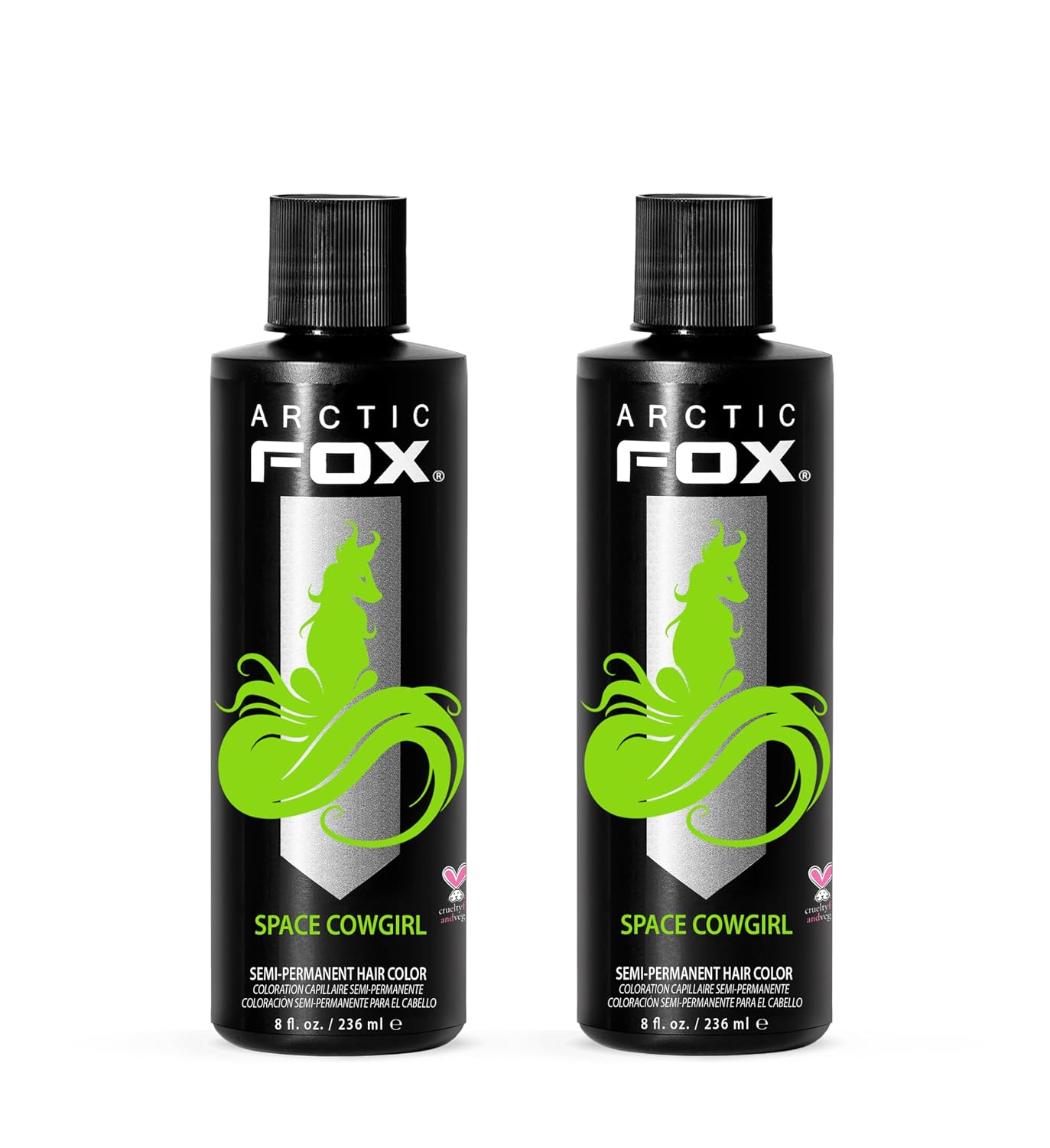 ARCTIC FOX Virgin Pink Semi-Permanent Hair Color - Vegan - 4 fl oz | Vivid and Vibrant, Cruelty Free, Ammonia Free, Peroxide Free, , Cream Formula
