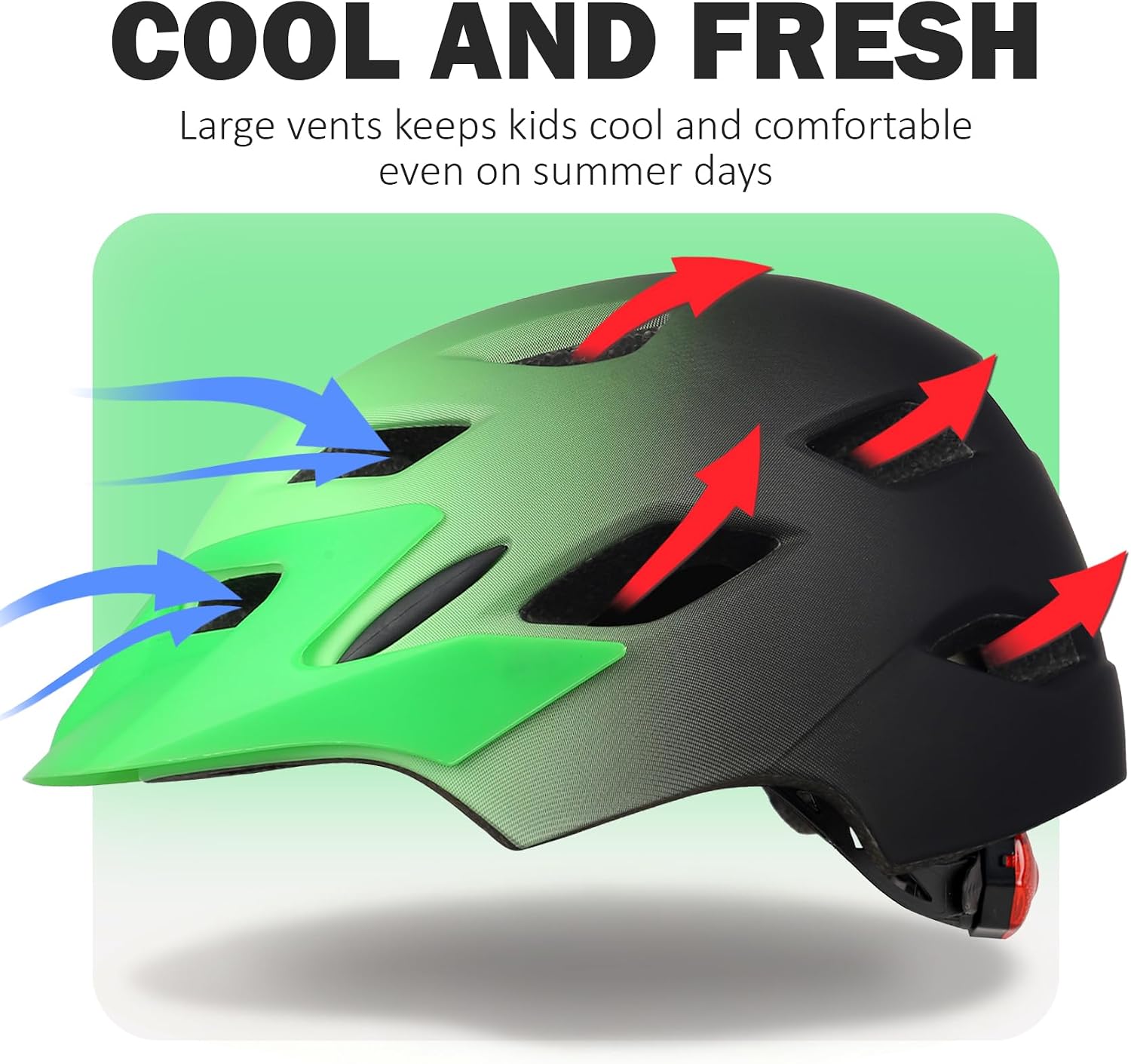 Kids Bike Helmet, Toddler Youth Helmet for Boys Girls, Ages 3-5, 5-8, 8-14