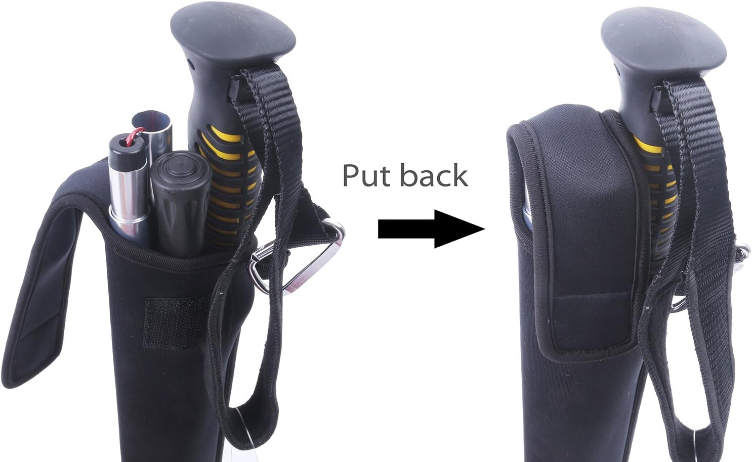 M MAXIMUMCATCH Maxcatch Folding Wading Staff with Neoprene Pouch Fly Fishing Wading Stick