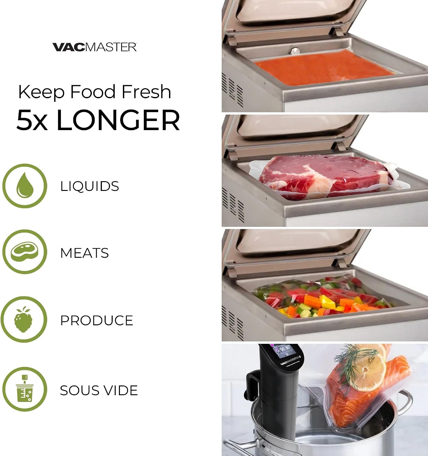 VacMaster VP230 Chamber Vacuum Sealer – Commercial Vacuum Sealer Machine for Food with 1/2 HP Oil Pump, 12.25” Seal Bar for 12” x 15” Bags