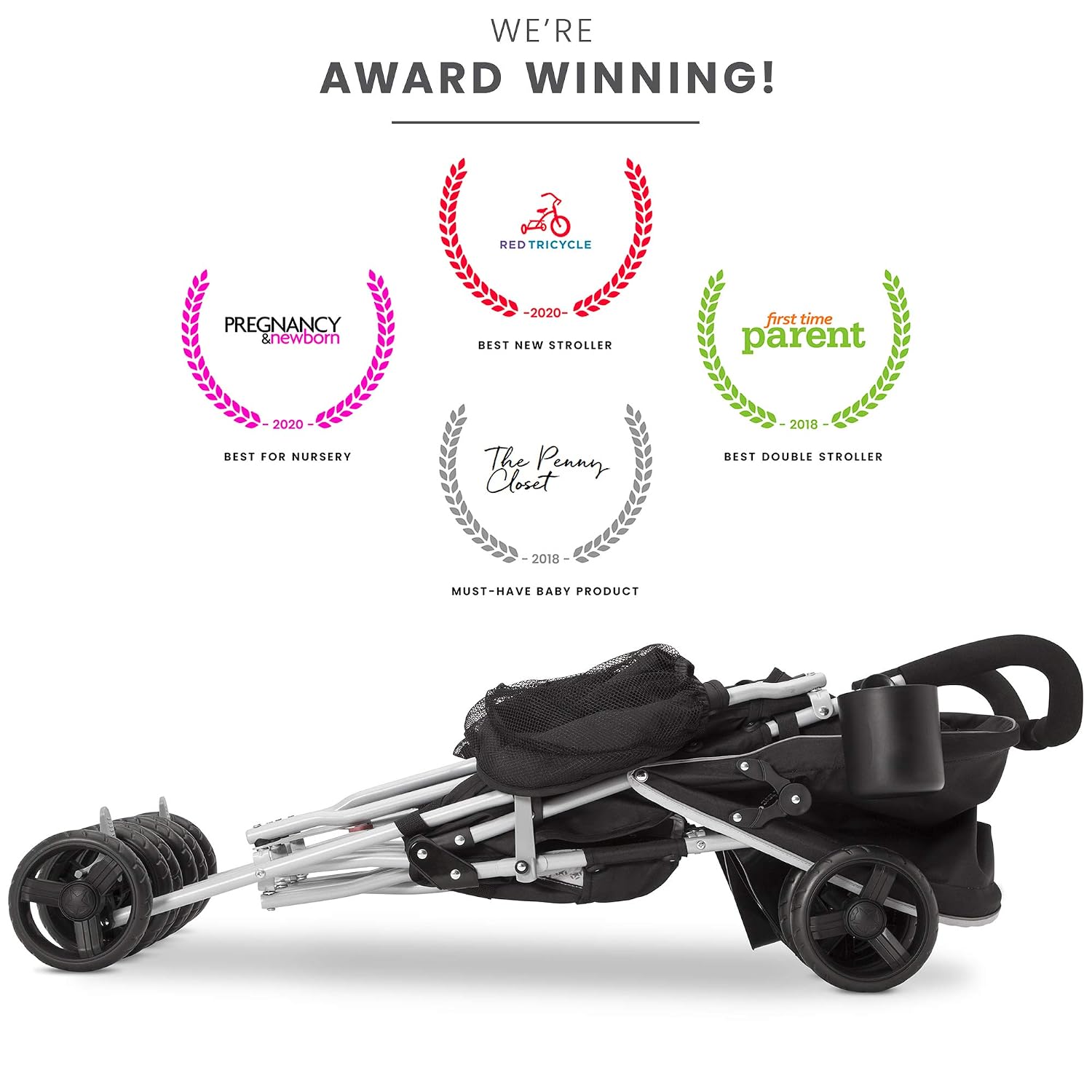 Jeep Scout Double Stroller, Charcoal Galaxy