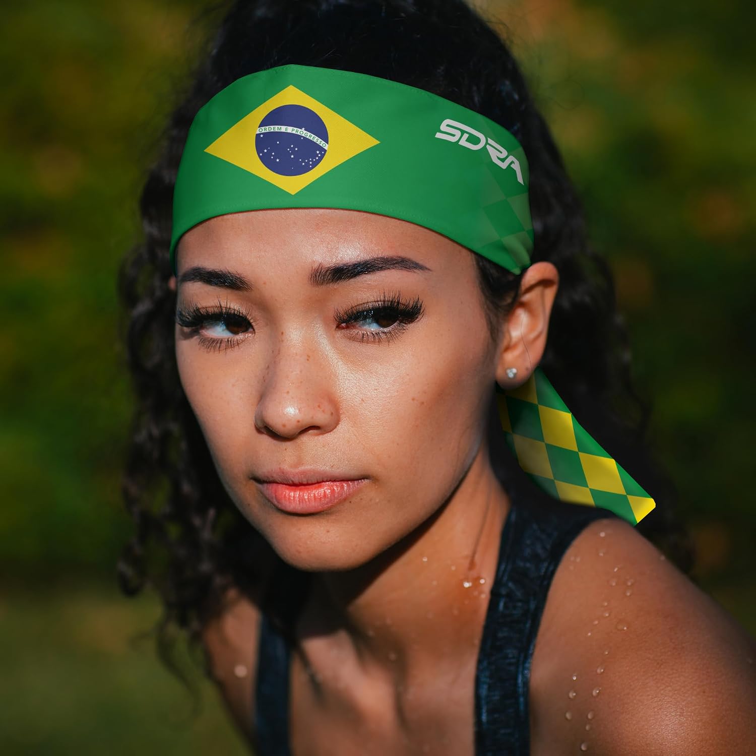 Suddora Country Flag Tie Headband with National Flag, Breathable Sweatband for National Sports Events, Non-Slip Fabric Sweatband for Soccer, Tennis