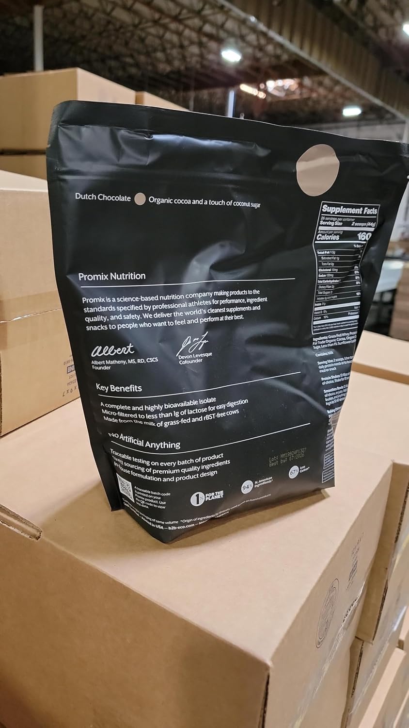 ProMix Nutrition Whey Isolate Powder, Unflavored - 2.5 lb (Pack of 2)