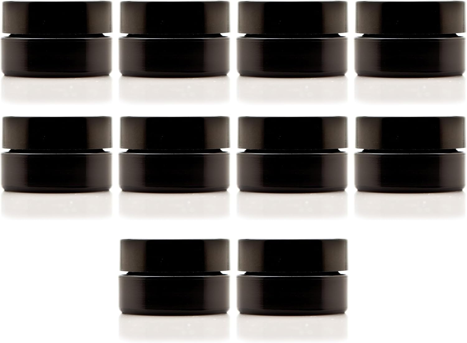 Infinity Jars 100 Ml (3.3 fl OZ) Glass Lotion Container with Lid, Refillable UV Cosmetic Jar for Creams, DIY, Travel, Body Butter | Small Wide Mouth Empty Lotion Jar, Airtight Cosmetic Container