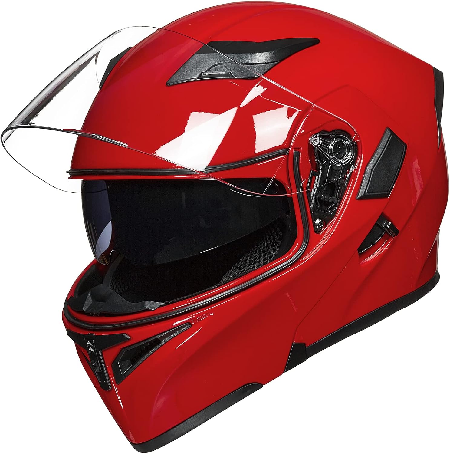 ILM Motorcycle Dual Visor Flip up Modular Full Face Helmet DOT Model 902/902L
