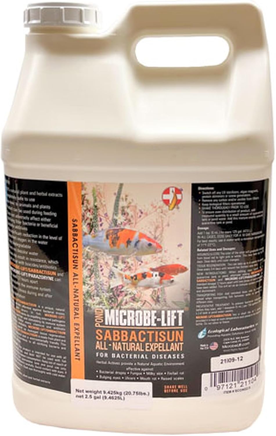 MICROBE-LIFT Sabbactisun Disease Treatment for Ponds and Outdoor Water Gardens, Disease Expellant for Pond Fish, 16 Fl Oz
