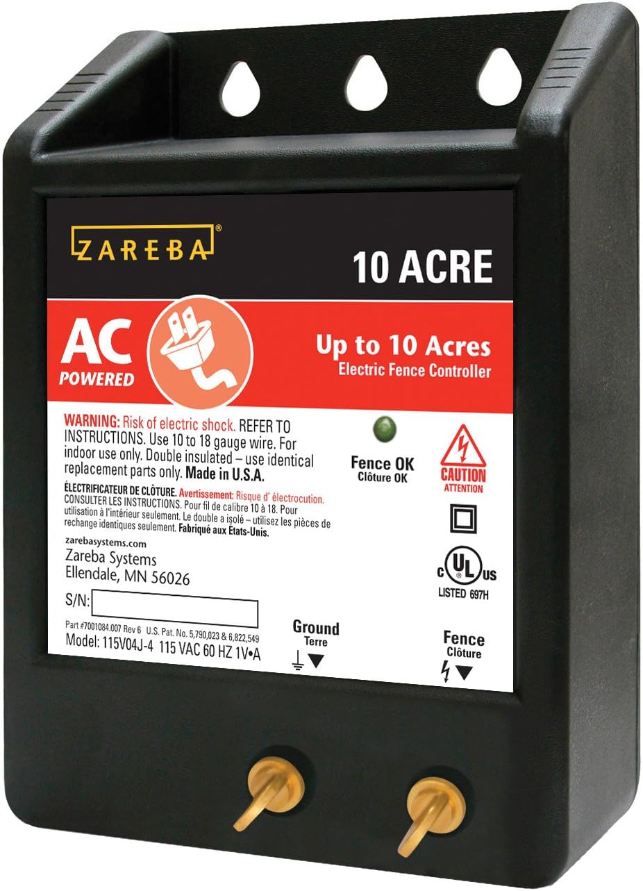 Zareba 10 ACRE AC Powered Solid State Fence Charger