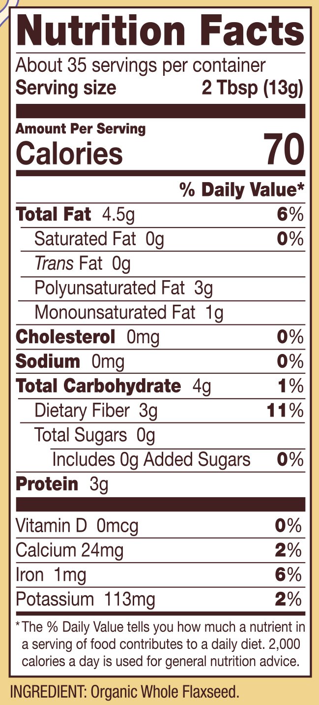 Bob's Red Mill Organic Flaxseed Meal, 16oz (Pack of 4) - Non GMO, Vegan, Paleo Friendly, Keto Friendly, Kosher