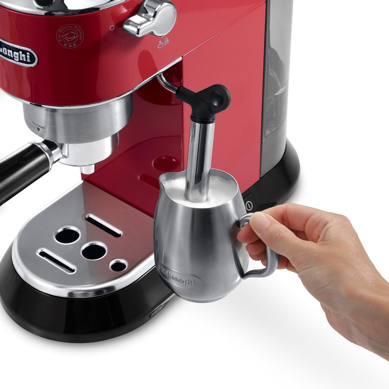De'Longhi Dedica Espresso Machine, 15-Bar Pump, Frother, Stainless Steel | #1 Worldwide Espresso Machine Maker, Rapid Heat-Up, Frother, Compact Design, Easy to Clean