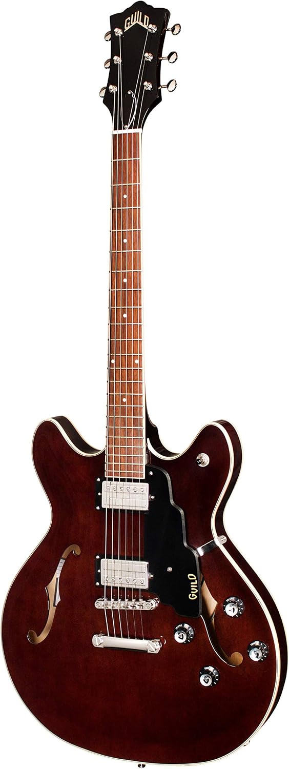 Guild Guitars Starfire I SC Semi-Hollow Body Electric Guitar, Snowcrest White, Florentine-Cut w/tremolo, Newark St. Collection