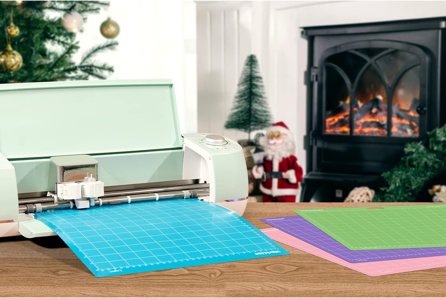WORKLION Cutting Mat 12x12 Compatible with Maker/Maker 3/Maker 4/Air 2/Explore 3/4, Variety Sticky（Standard, Light