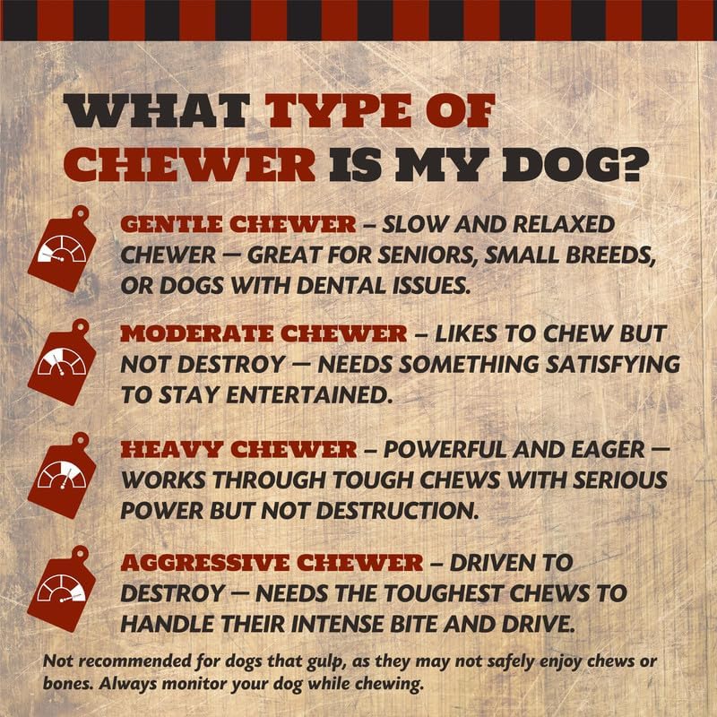 THE COUNTRY BUTCHER Giant Dog Bone, Long Lasting, Aggressive Chewers, USA
